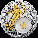 Знаки зодиака. Дева. 2013 (Virgo. 2013), серебро с позолотой, 20 рублей РБ